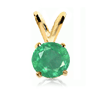 0.25 Carat Emerald Pendant in 14k Gold