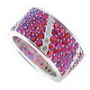 8.48 Carat Ruby Diamond Ring in 18k White Gold