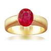 3.25 Carat Ruby Ring in 18k Yellow Gold