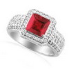 2.71 Carat Ruby VS Diamond ring in 18k white gold