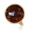 19.3 Carats Cinnamon Citrine Ring in 14k Yellow Gold