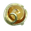 28.69 Carats Golden Citrine Diamond Ring in 10k Yellow Gold