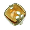 28.93 Carats Golden Citrine Diamond Ring in 10k Yellow Gold