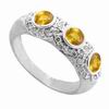 2.38 ct Yellow Sapphire VS Diamond Ring in 18k White Gold