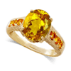 4.26 ct. Citrine Ring in 14k Yellow Gold