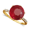 4.59 ct. Ruby Sapphire Ring in 10k Yellow Gold 4.59 ct. Ruby Sapphire Ring in 10k Yellow Gold