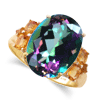 8.7 ct. Mystic Topaz Ring in 10K Yellow Gold