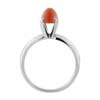 1 Carat Chalcedony Bullet Ring in 14K Gold