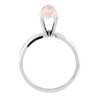 1 Carat Rose Quartz Bullet Ring in 14K Gold