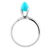 1 Carat Turquoise Bullet Ring in 14K Gold