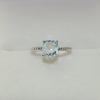 Swiss Blue Topaz Ring in Sterling Silver