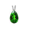 1 Carat Pear Chrome Diopside Pendant