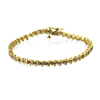 1 Ct. Twt. Diamond Ruby Bracelet in 10k Yellow Gold