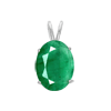 1 Carat Oval Emerald Pendant