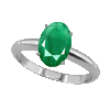 1 Carat Oval Emerald Ring