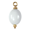 Oval Agate Pendant in Sterling Silver