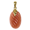 Oval Carving Moonstone Pendant in Sterling Silver