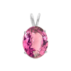 1 Carat Oval Pink Sapphire Pendant
