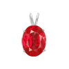 2 Carat Oval Ruby Pendant