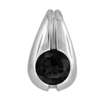 2.50 Carat Black Diamond Pendant in Sterling Silver