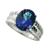 5 Carat Tanzanite Ring in Sterling Silver