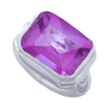 8 Carat Pink Topaz Ring In Sterling Silver