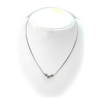 0.25 ct. Round White Diamond Silver Necklace