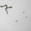 Round Multi Color Sapphire Silver Necklace in Sterling Silver