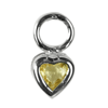 Sapphire Heart Pendant in Sterling Silver