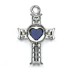 Round Blue Lapis Pendant in Sterling Silver