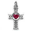 Heart Pink Luxury Topaz Pendant in Sterling Silver