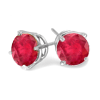 0.50 Ct Twt Ruby Stud Earrings in Sterling Silver