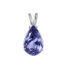 2 Carat Pear Tanzanite Pendant