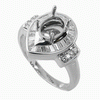 0.46ct VS Diamond Semi Mounting 18K White Gold