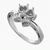 0.19ct VS Diamond Semi Mounting 18K White Gold