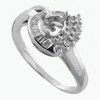 0.27ct VS Diamond Semi Mounting 18K White Gold