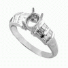 0.32ct VS Diamond Semi Mounting 18K White Gold