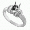 0.17 ct VS Diamond Semi Mounting 18K White Gold