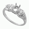 0.15 ct VS Diamond Semi Mounting 18K White Gold