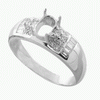 0.27ct VS Diamond Semi Mounting 18K White Gold