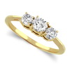 Three Stone Ring- 0.50 Carat Diamond Ring in 14K Gold Three Stone Ring- 0.50 Carat Diamond Ring in 14K Gold