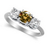 Three Stone Ring- 0.50 Carat Twt. Diamond Ring in 14K Gold