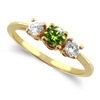 Three Stone Ring- 0.35 Carat Twt. Diamond Ring in 14K Gold