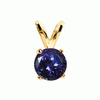 0.25 Carat Tanzanite Pendant in 14k Gold