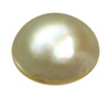 10 mm Round Flat Bottom Pink Pearl in AA grade Half Drilled