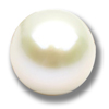 9x8 mm Cabochon White  Pearl in AA grade Not Drilled