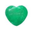 11.5 mm Heart Emerald in AA Grade 11.5 mm Heart Emerald in AA Grade