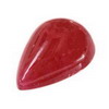 8x6 mm Pear Cabochon Ruby in AAA Grade