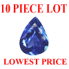 8x6 mm Pear Shape Tanzanite 10 piece Lot AA Grade