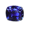 4.9 cts. Cushion Purple Tanzanite in AA Grade